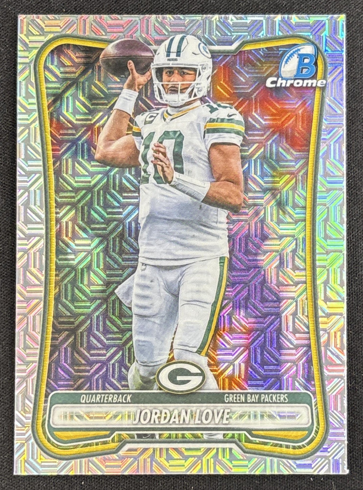 Jordan Love 2026 Bowman Chrome NFL Mojo Refractor Packers