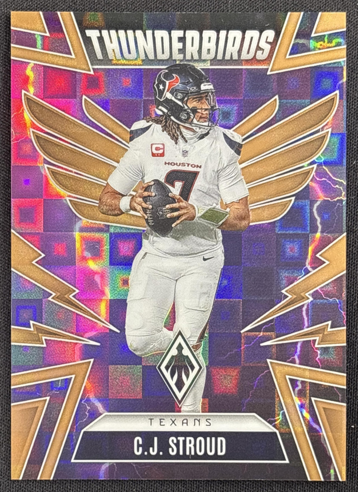 C.J. Stroud 2025 Panini Phoenix Thunderbirds Bronze Pandora Prizm /125 Texans