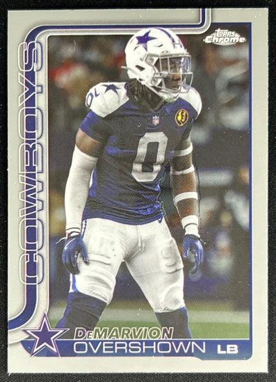 DeMarvion Overshown 2025 Topps Chrome Cowboys Default Title Sports Trading Cards