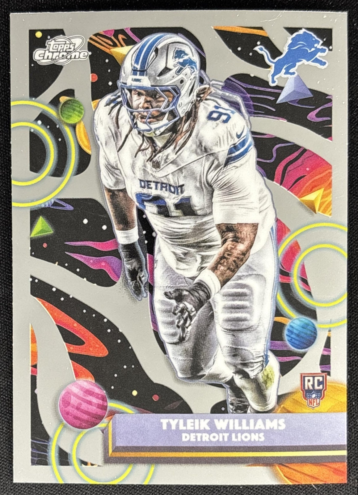 Tyleik Williams 2025 Topps Cosmic Chrome Lions