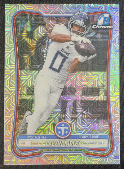 Calvin Ridley 2026 Bowman Chrome NFL Mojo Refractor Titans Tennessee Titans Sports Trading Card