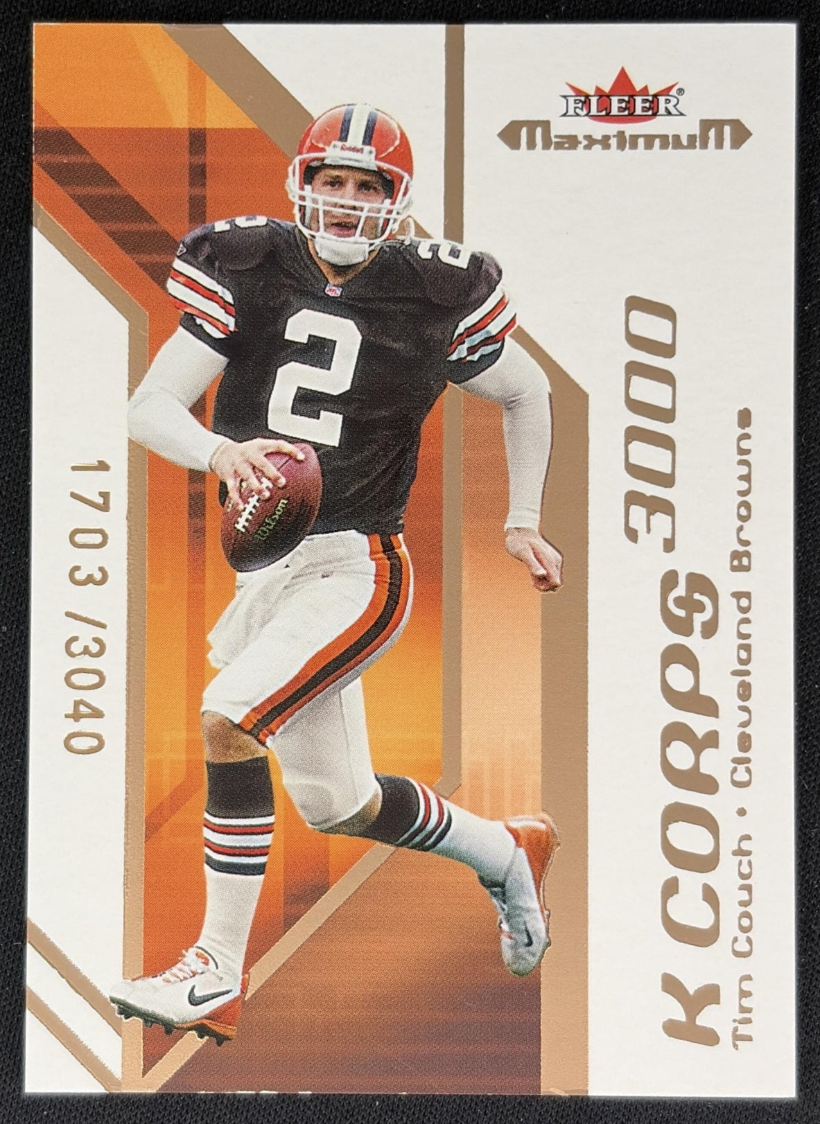 Tim Couch Corp3 Maximum /3040 Browns front
