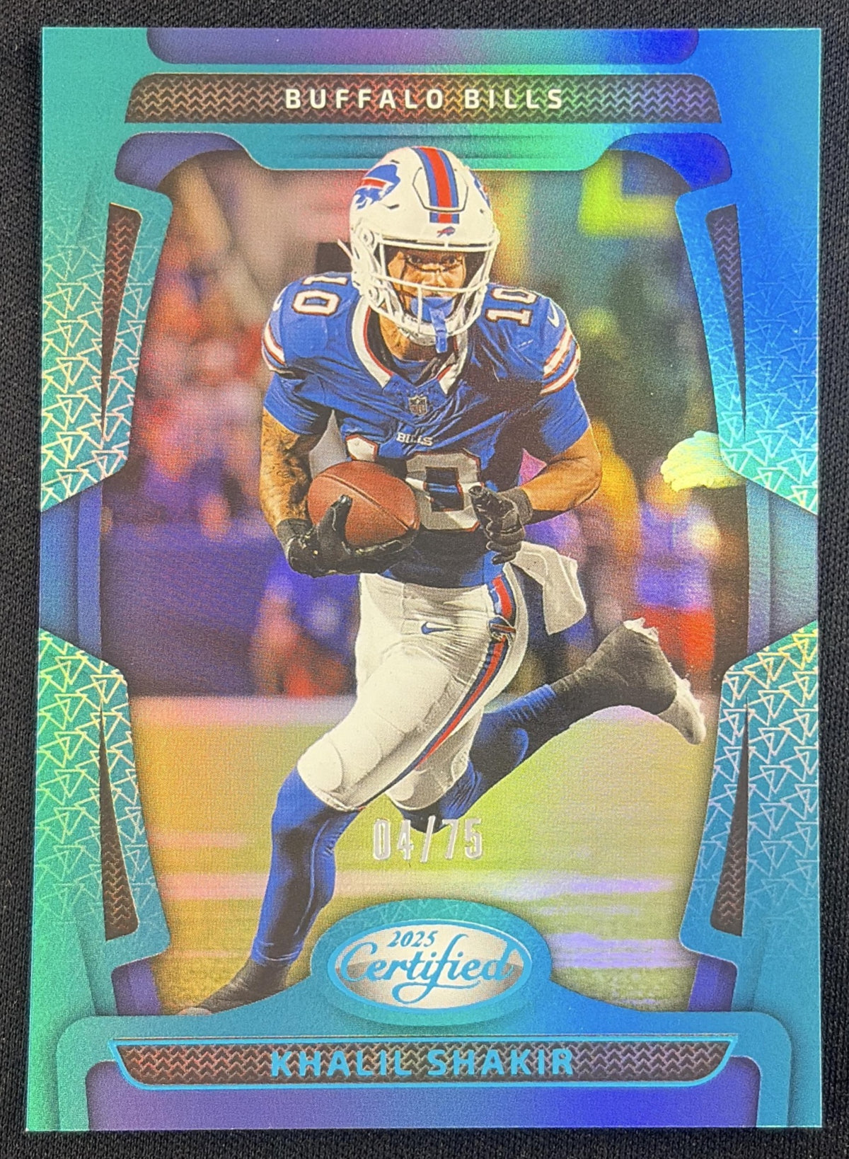 Khalil Shakir 2025 Panini Certified Mirror Teal /75 Bills