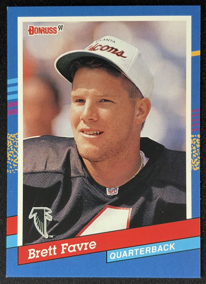 Brett Favre 1996 Donruss What If.../5000 Falcons front