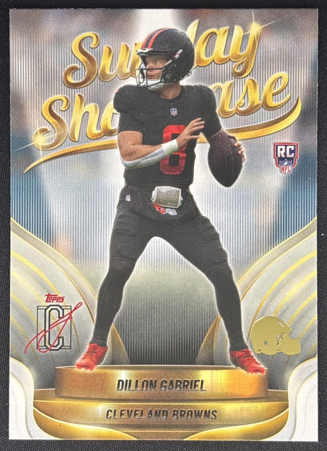 Dillon Gabriel 2025 Topps Signature Class Sunday Showcase Browns front