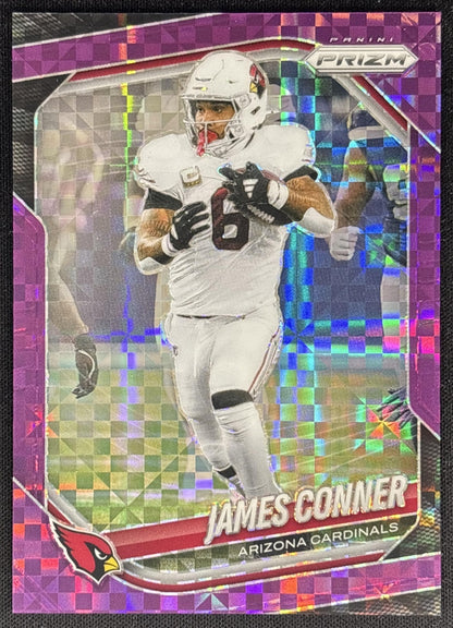 James Conner 2025 Panini Prizm Purple Power /49 Cardinals