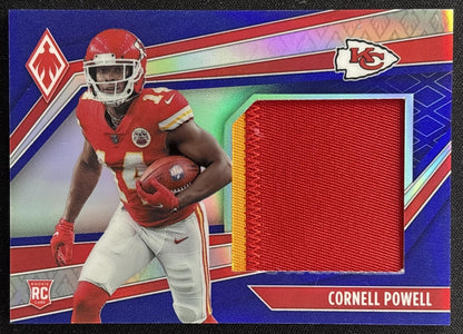 Cornell Powell 2021 Phoenix Rookie Jumbo Memorabilia Prime Blue /25 Chiefs