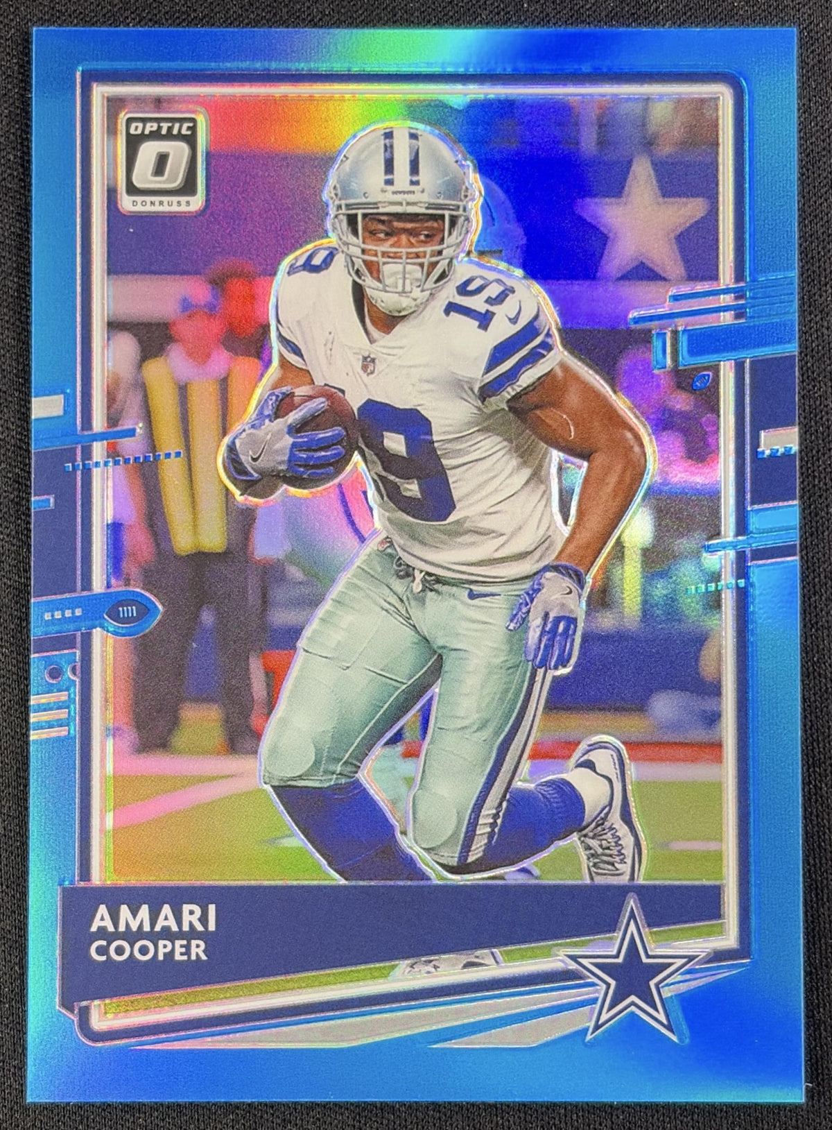Amari Cooper 2020 Panini Donruss Optic Aqua Prizm /299 Cowboys