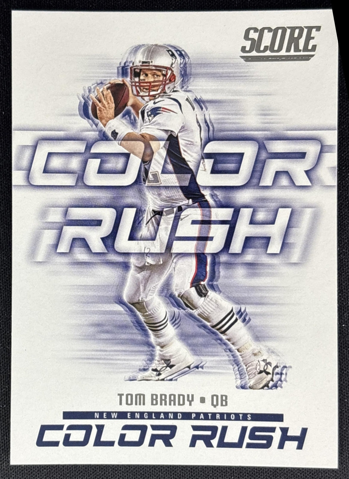Tom Brady 2018 Panini Score Color Rush Patriots Sports Trading Cards