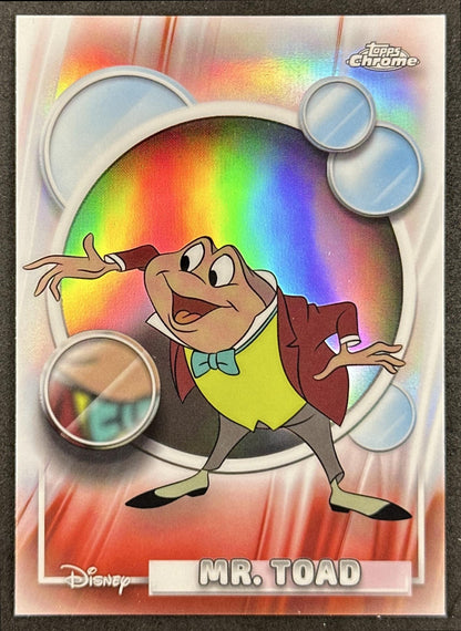 Mr. Toad 2026 Topps Chrome Disney Refractor Front