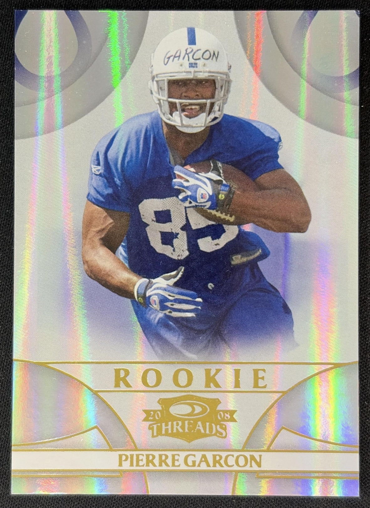Pierre Garcon 2008 Donruss Threads Retail Rookies /999 Colts front