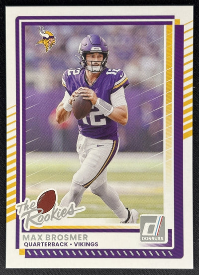 Max Brosmer 2025 Panini Donruss Rookies & Highlights Vikings Sports Trading Cards