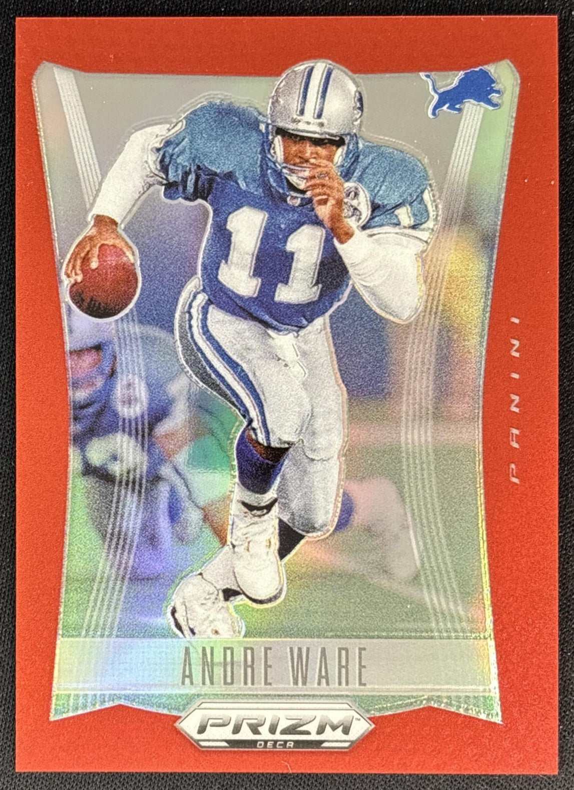 Andre Ware 2024 Panini Prizm Deca Red /199 Lions