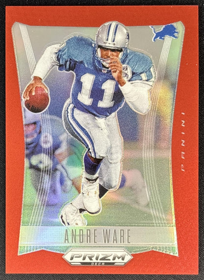 Andre Ware 2024 Panini Prizm Deca Red /199 Lions
