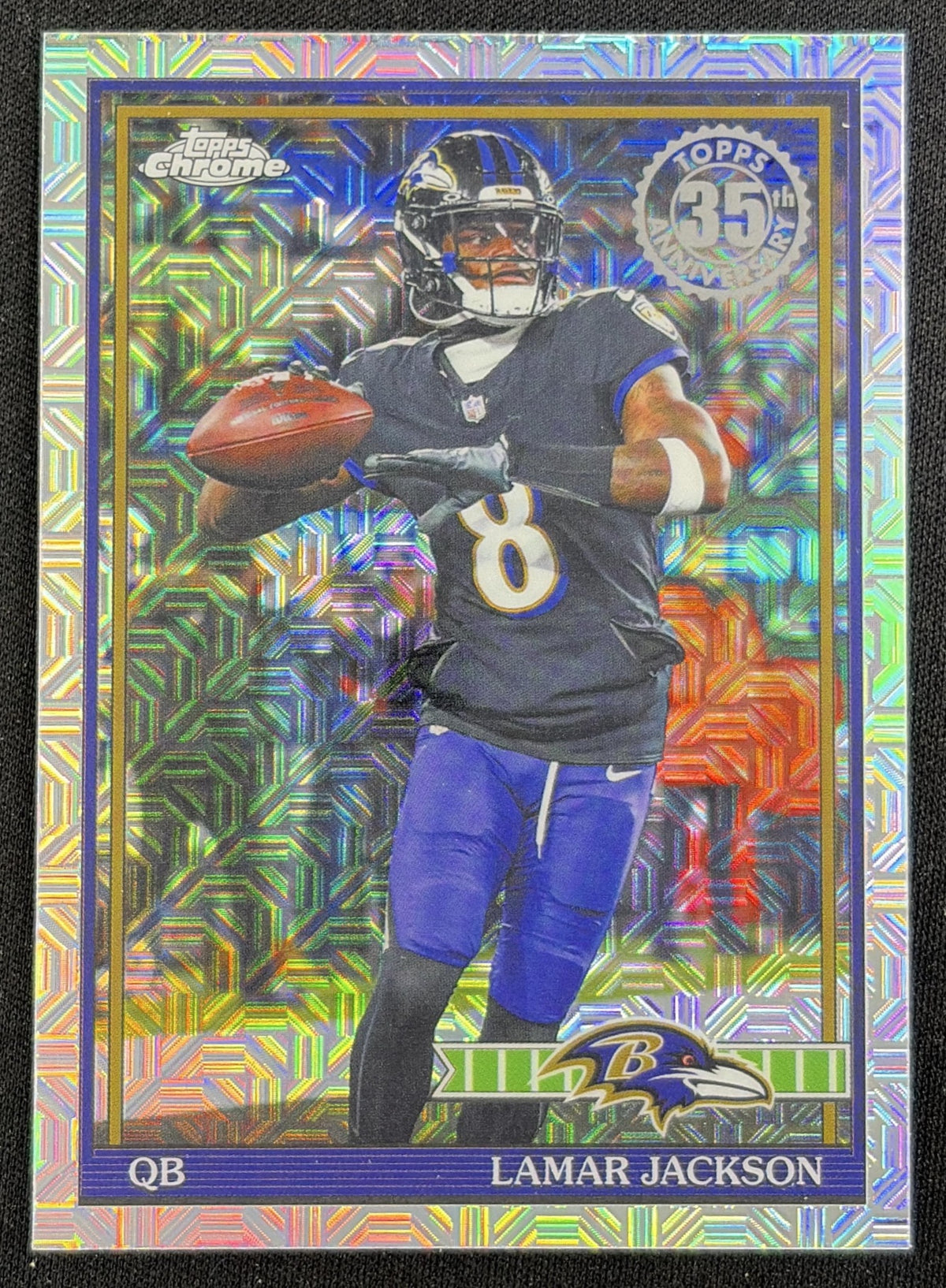 Lamar Jackson 2026 Topps 1991 Chrome Mojo Refractor Ravens