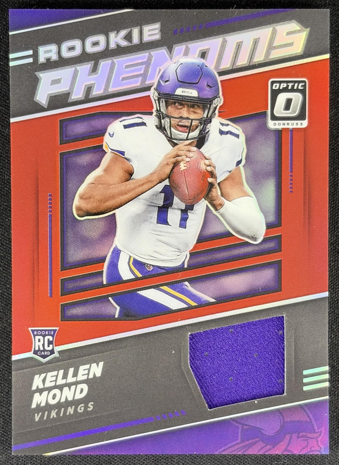Kellen Mond 2021 Panini Donruss Optic Rookie Phenoms Red Vikings
