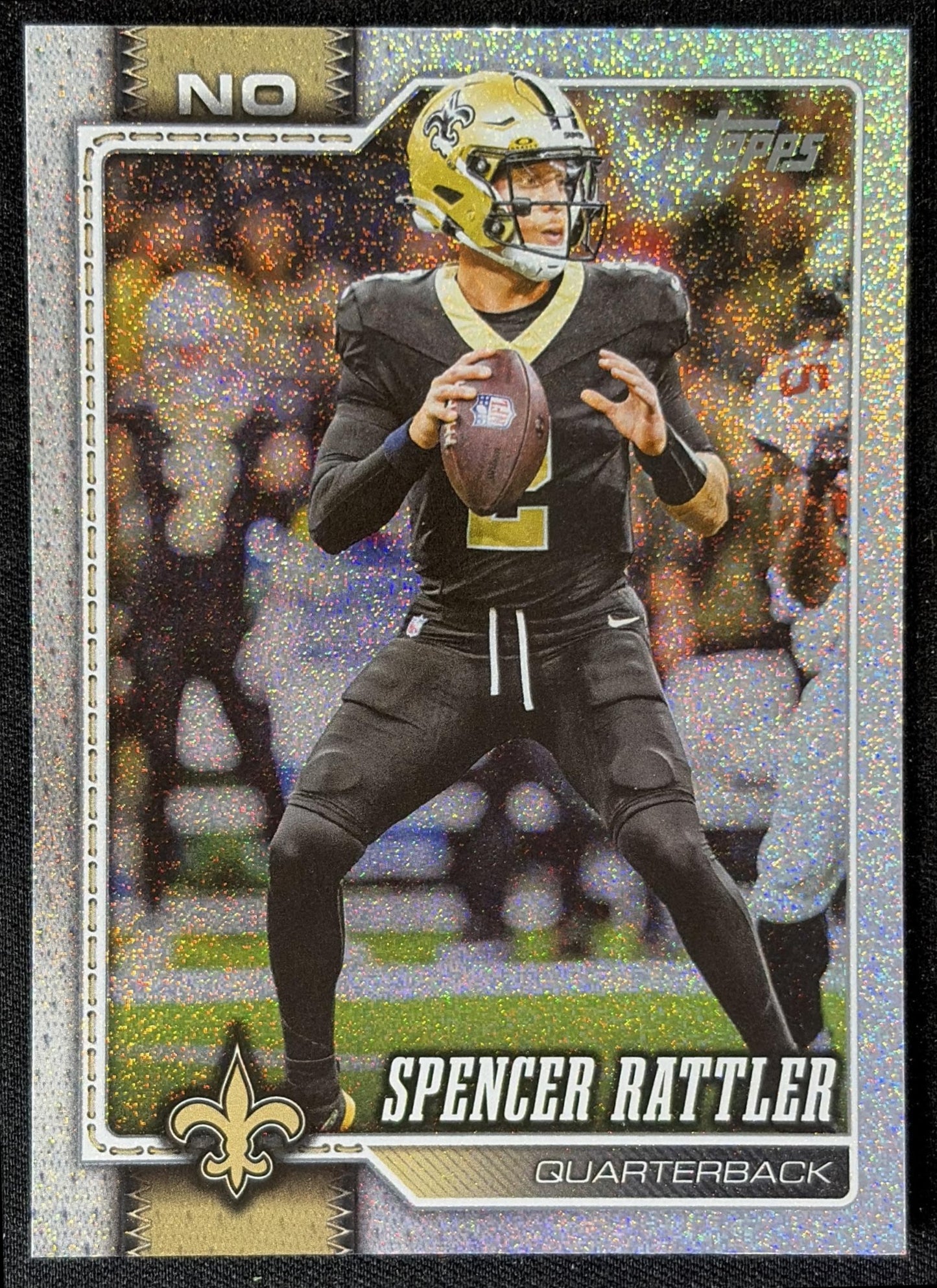 Spencer Rattler 2026 Topps Sandglitter Saints front