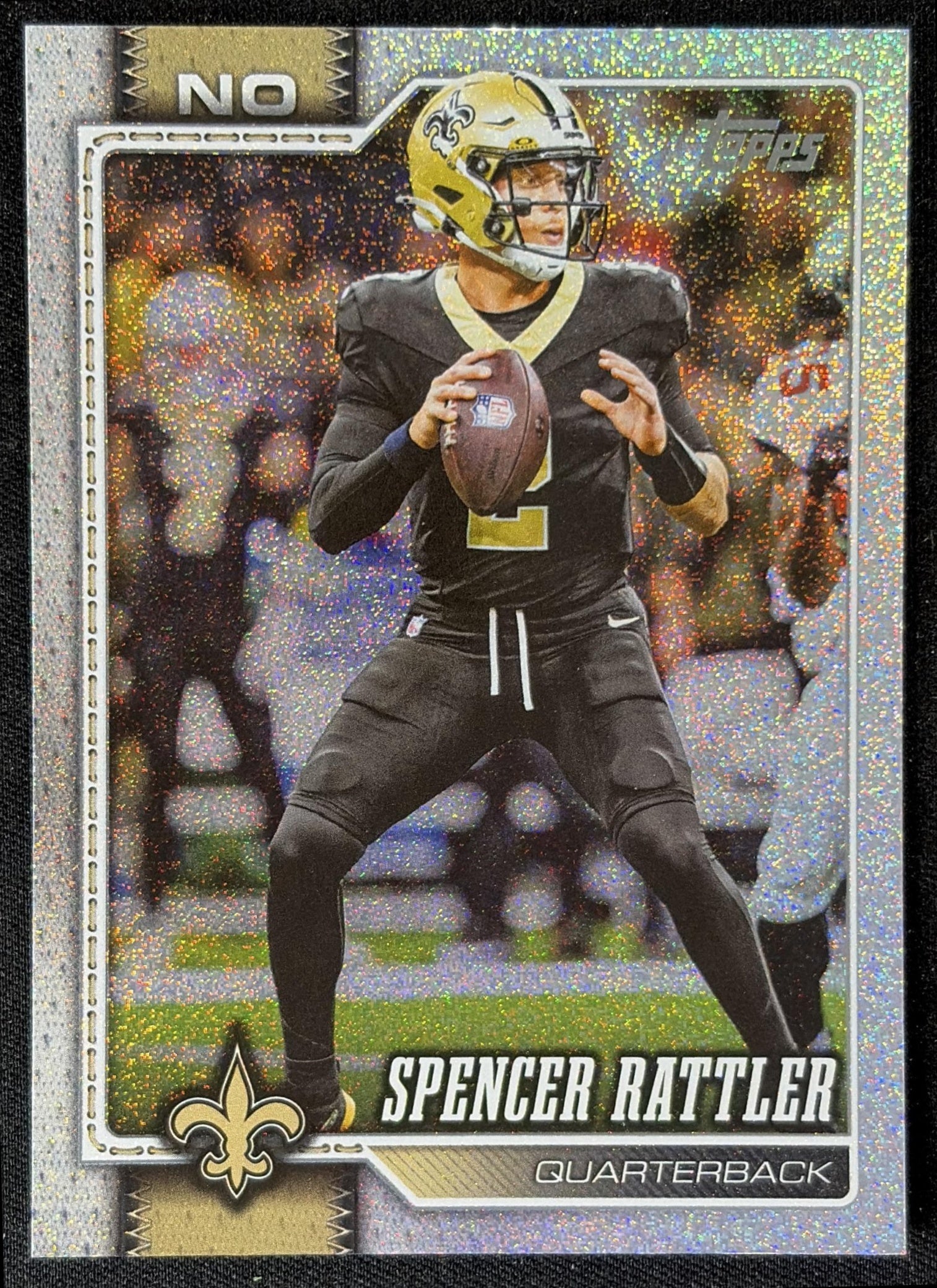 Spencer Rattler 2026 Topps Sandglitter Saints front