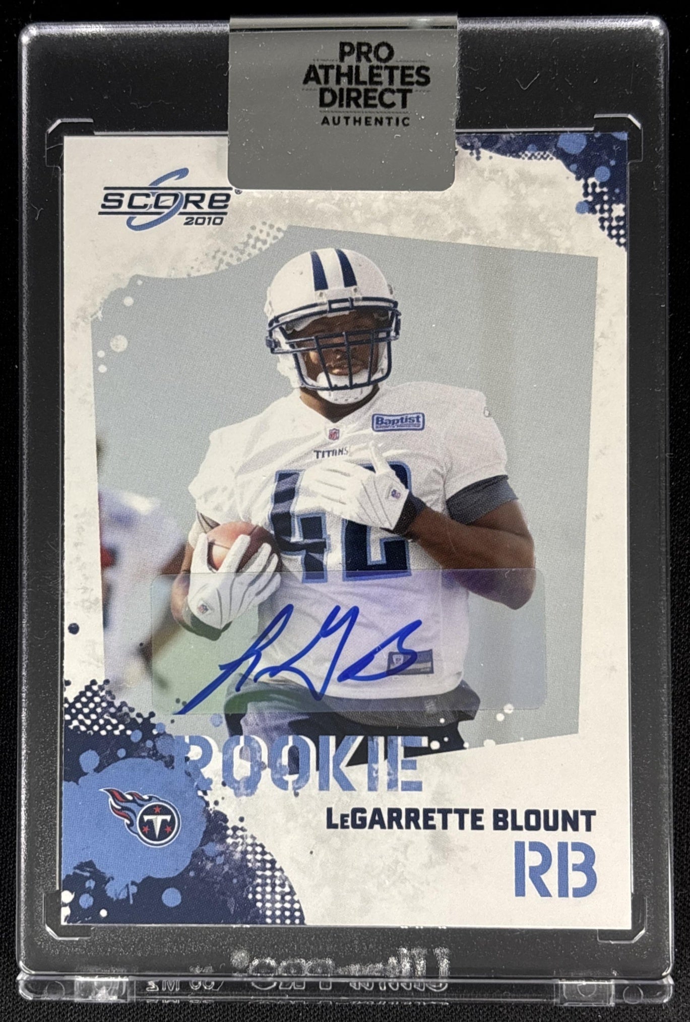 LeGarrette Blount 2010 Panini Score Pro Athletes Direct Auto Titans Default Title Sports Trading Cards