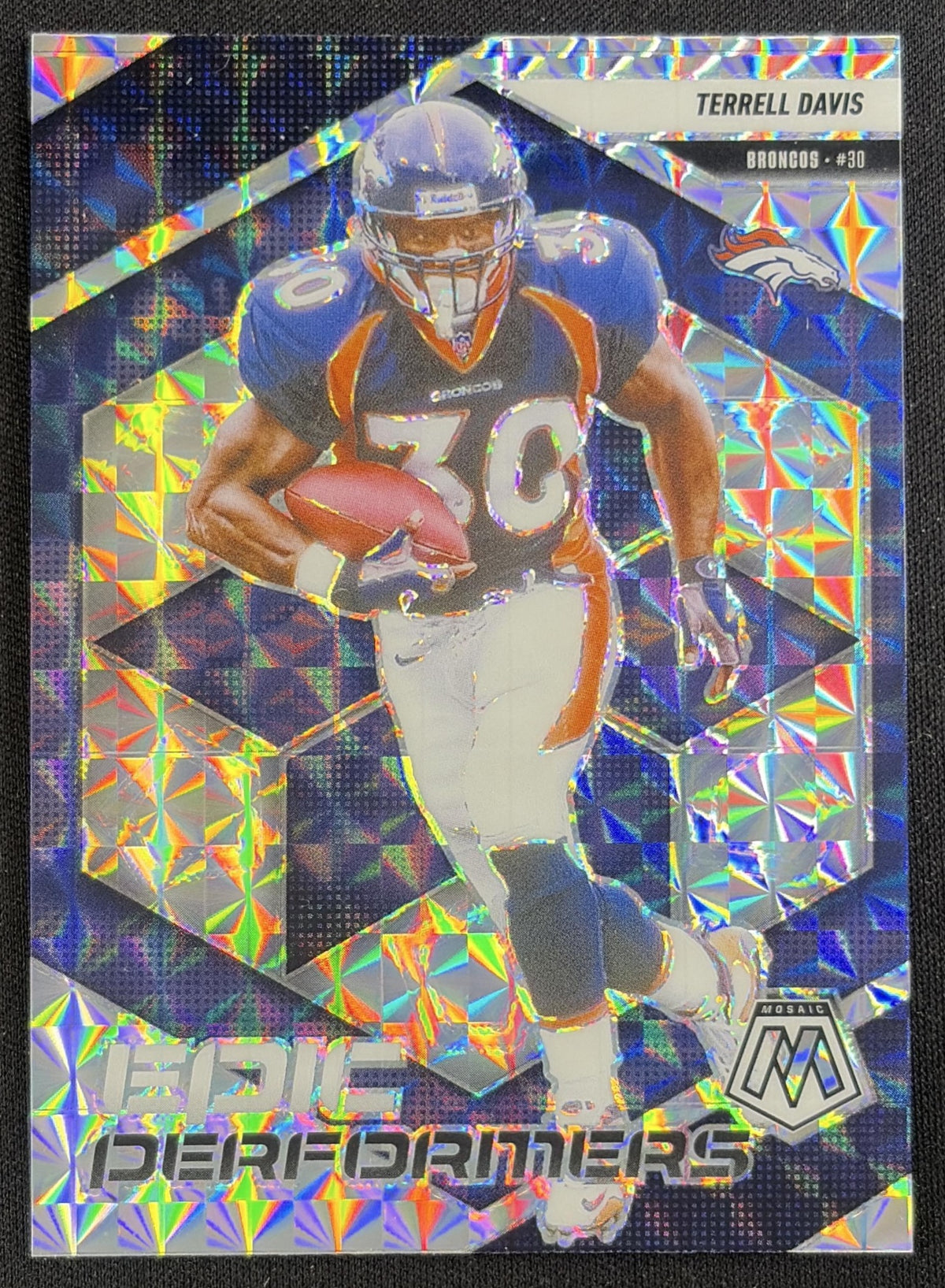 Terrell Davis 2025 Panini Mosaic Epic Performers Mosaic Prizm Broncos Sports Trading Card