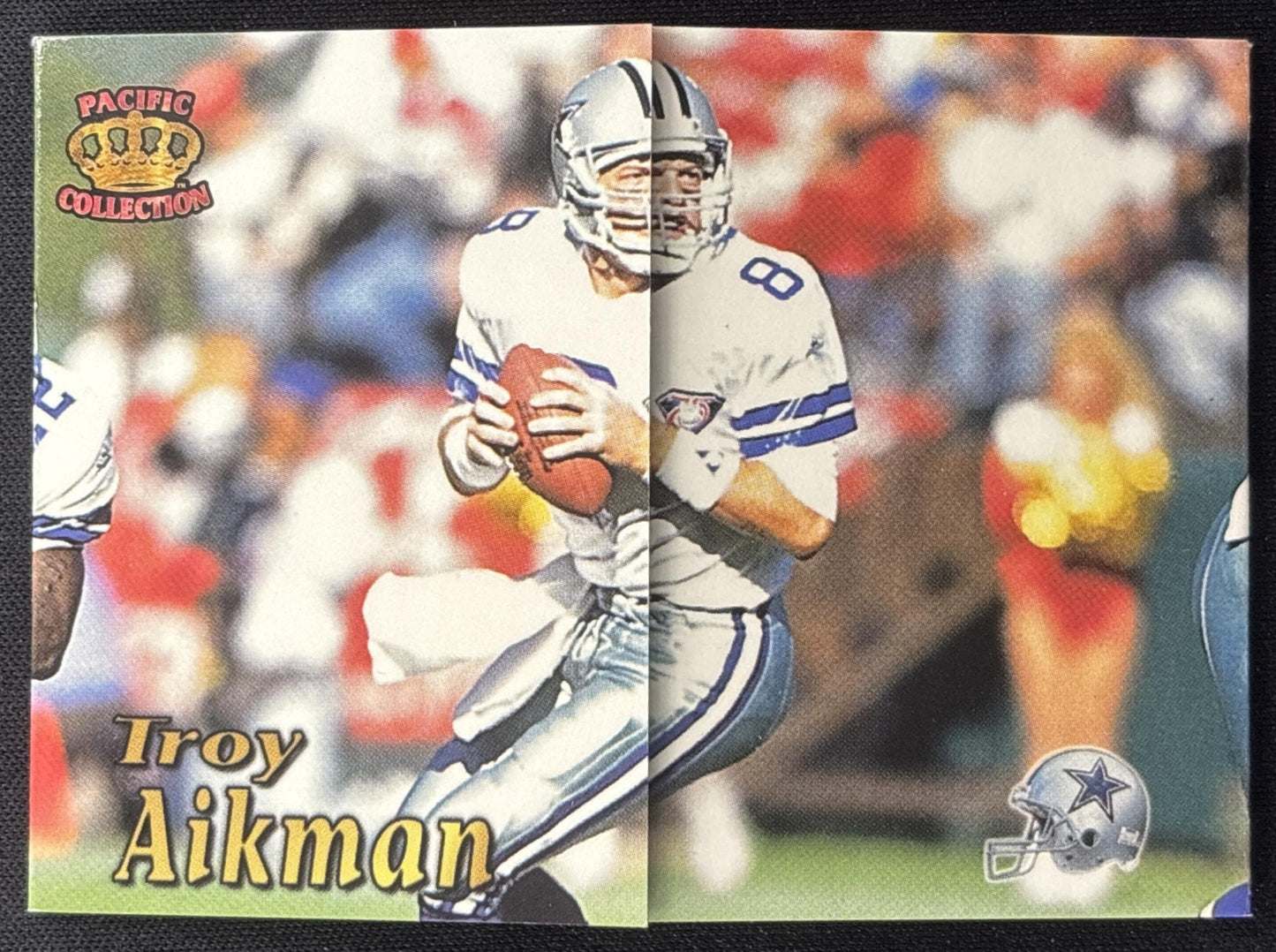Troy Aikman 1995 Pacific Triple Folder Cowboys Sports Trading Card