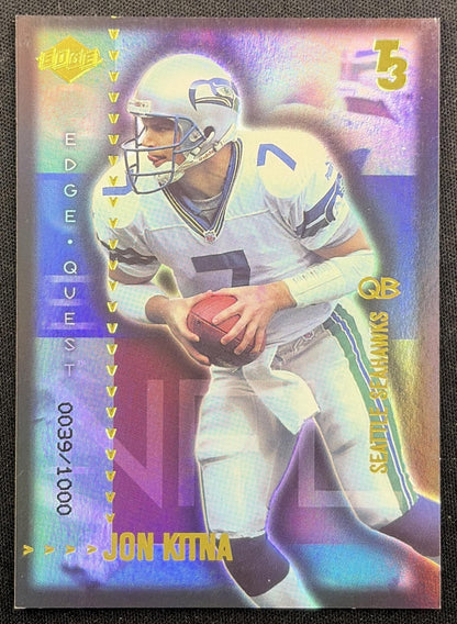 Jon Kitna 2000 Collector's Edge T3 Quest /1000 Seahawks front