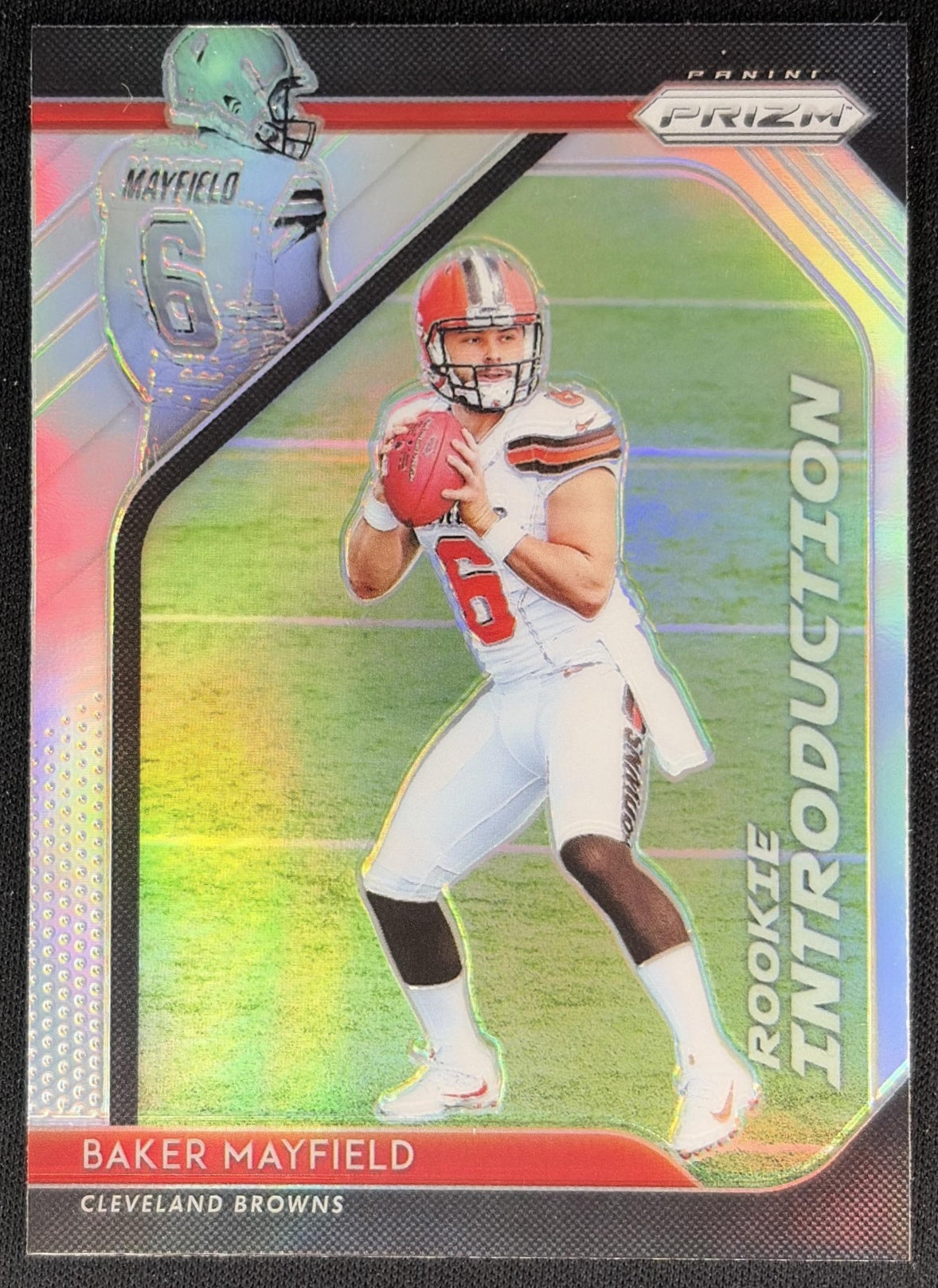 Baker Mayfield 2018 Panini Prizm Rookie Introduction Browns