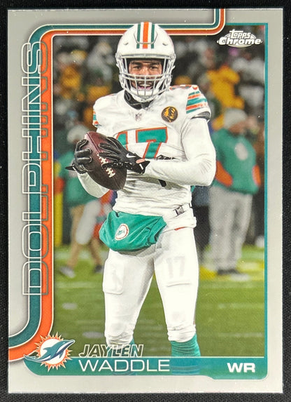 Jaylen Waddle 2025 Topps Chrome Dolphins Default Title Sports Trading Cards