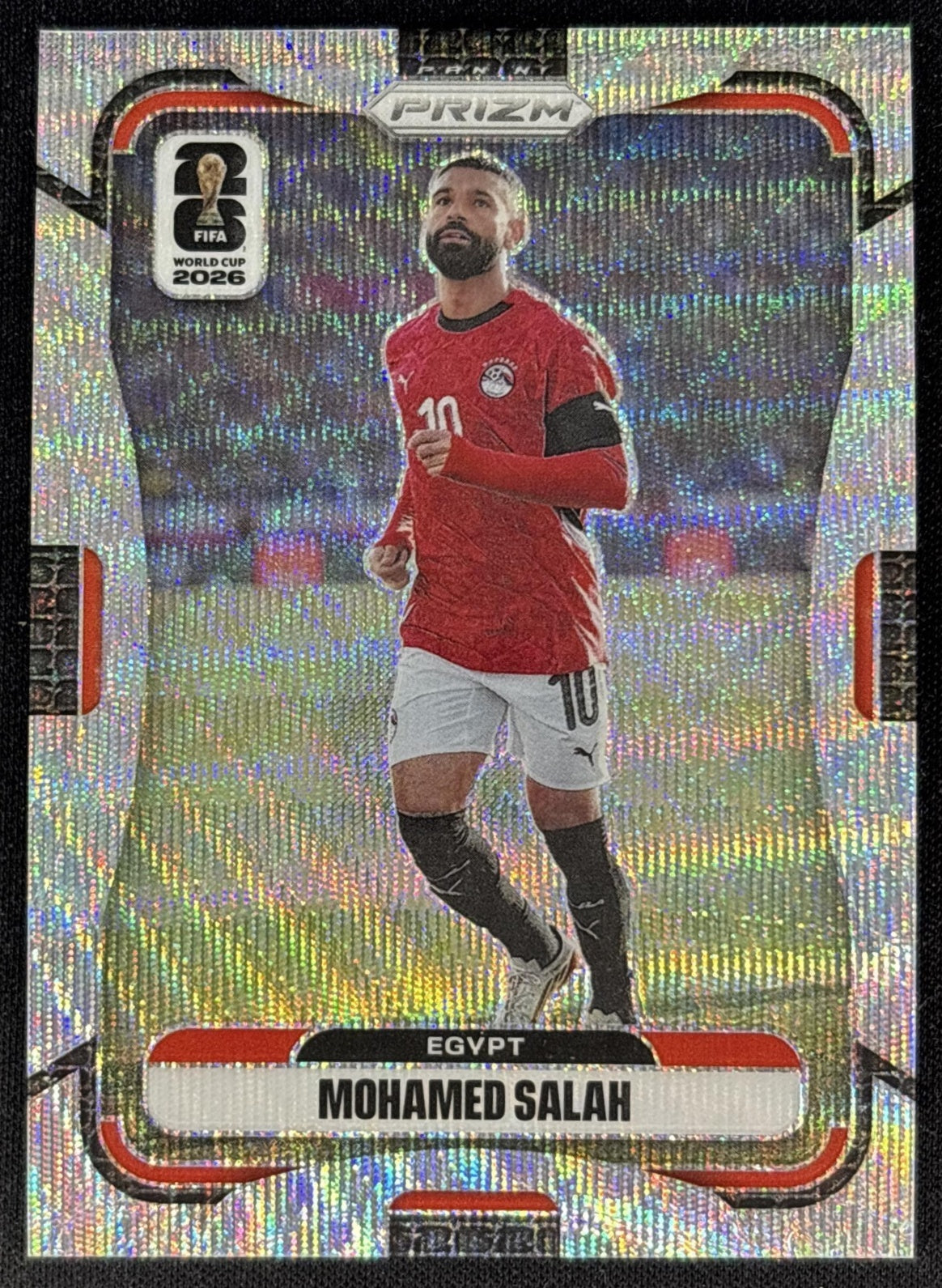 Mohamed Salah 2026 Panini Prizm World Cup Wave Egypt Soccer