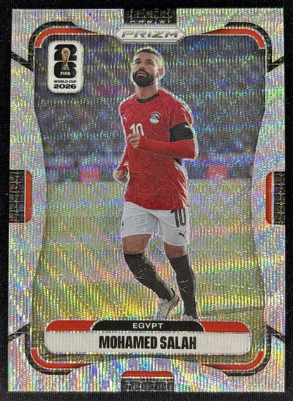 Mohamed Salah 2026 Panini Prizm World Cup Wave Egypt Soccer