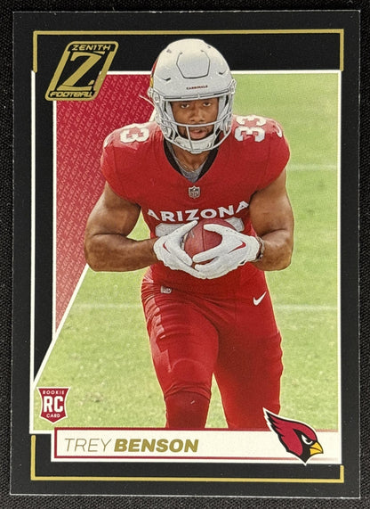 Trey Benson 2024 Panini Zenith Cardinals Sports Trading Card