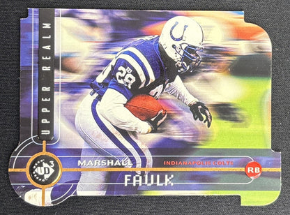 Marshall Faulk 1998 Upper Deck UD3 Die Cuts /2000 Colts front