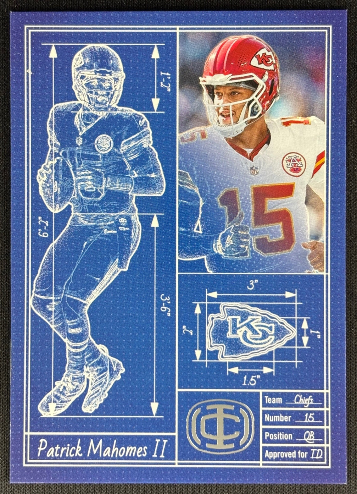 Patrick Mahomes II 2025 Icon Collection Touchdown Architect TA-14 Chiefs Default Title Sports Trading Cards
