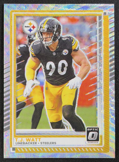 T.J. Watt 2025 Panini Donruss Optic Wave Prizm /300 Steelers