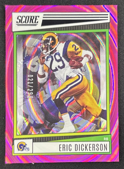 Eric Dickerson 2022 Panini Score Ellipse /299 Rams