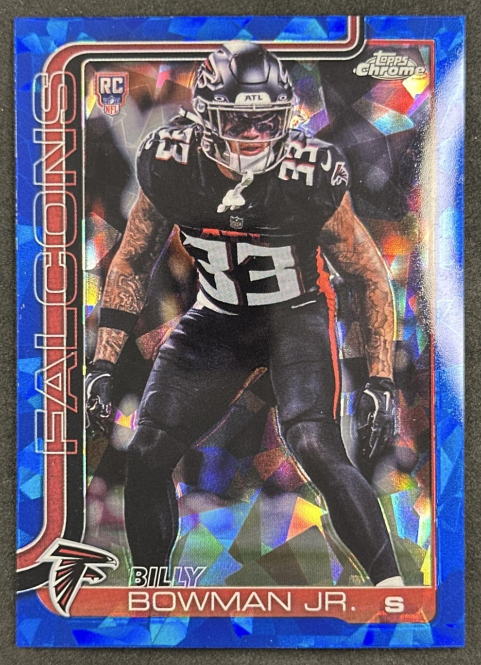 Billy Bowman Jr. 2025 Topps Chrome Sapphire Falcons Sports Trading Cards