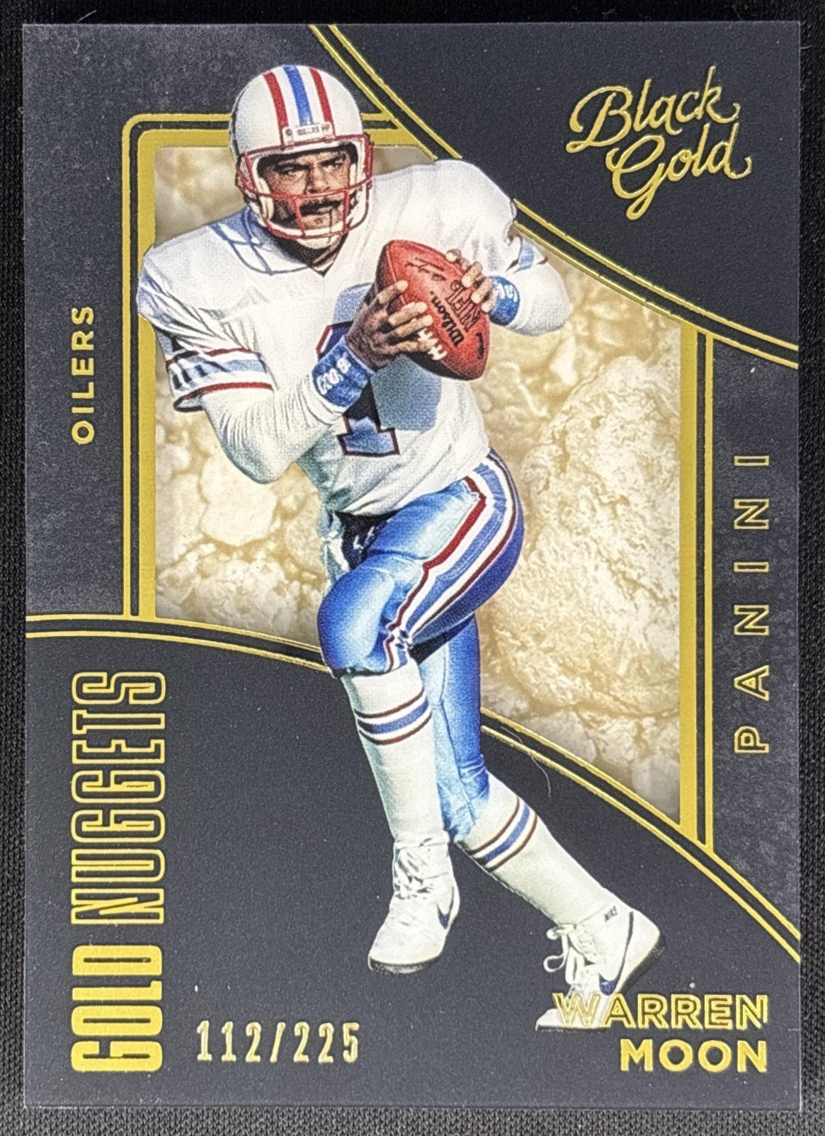 Warren Moon 2016 Panini Black Gold Nuggets /225 Sports Trading Cards