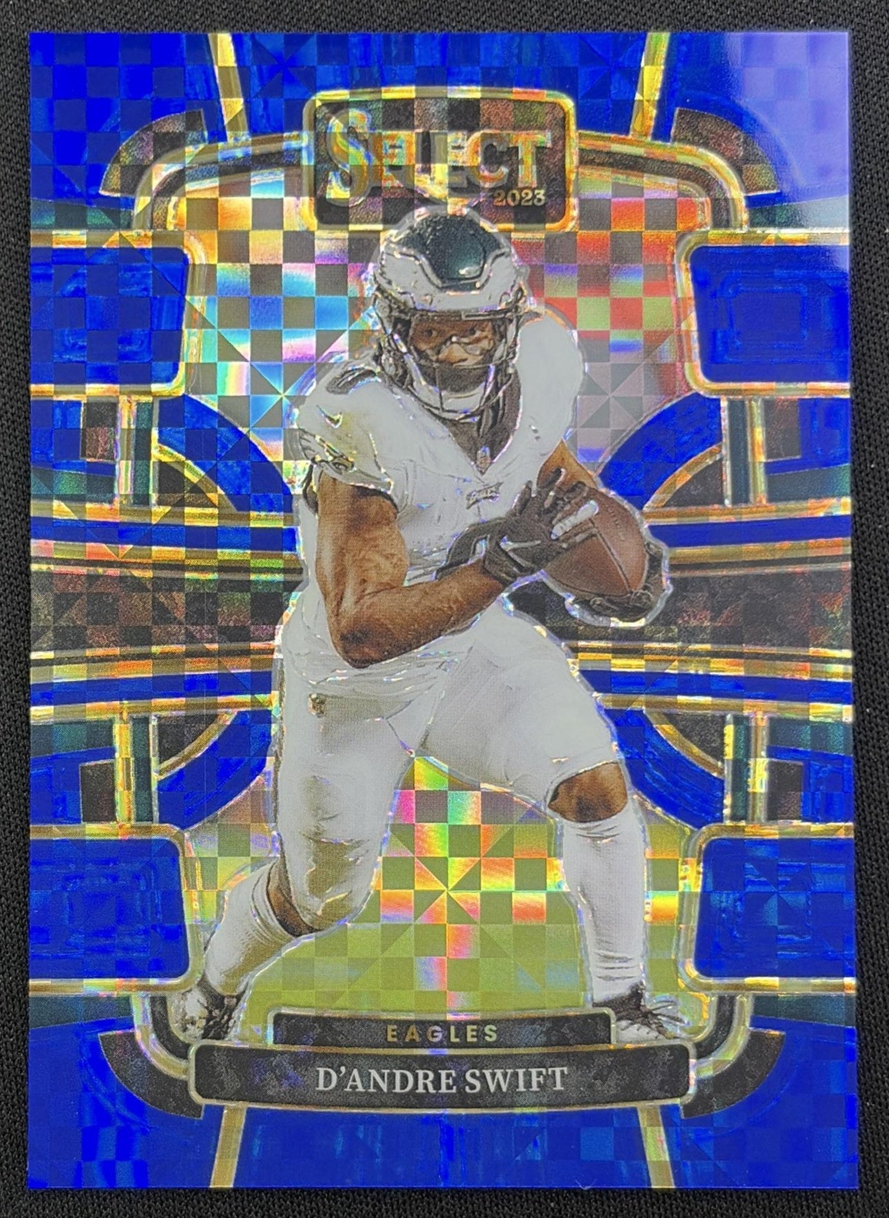 D'Andre Swift 2023 Panini Select Blue Prizms /199 Eagles