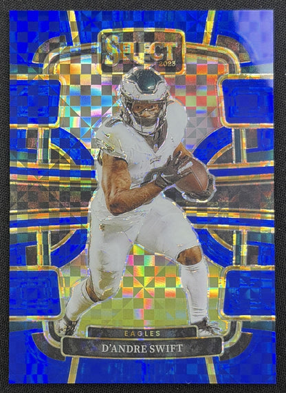 D'Andre Swift 2023 Panini Select Blue Prizms /199 Eagles