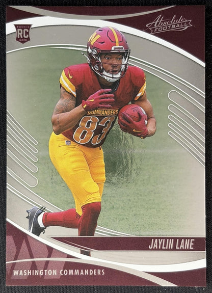 Jaylin Lane 2025 Panini Absolute Rookies Commanders Sports Trading Cards