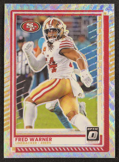 Fred Warner 2025 Panini Donruss Optic Wave Prizm /300 49ers