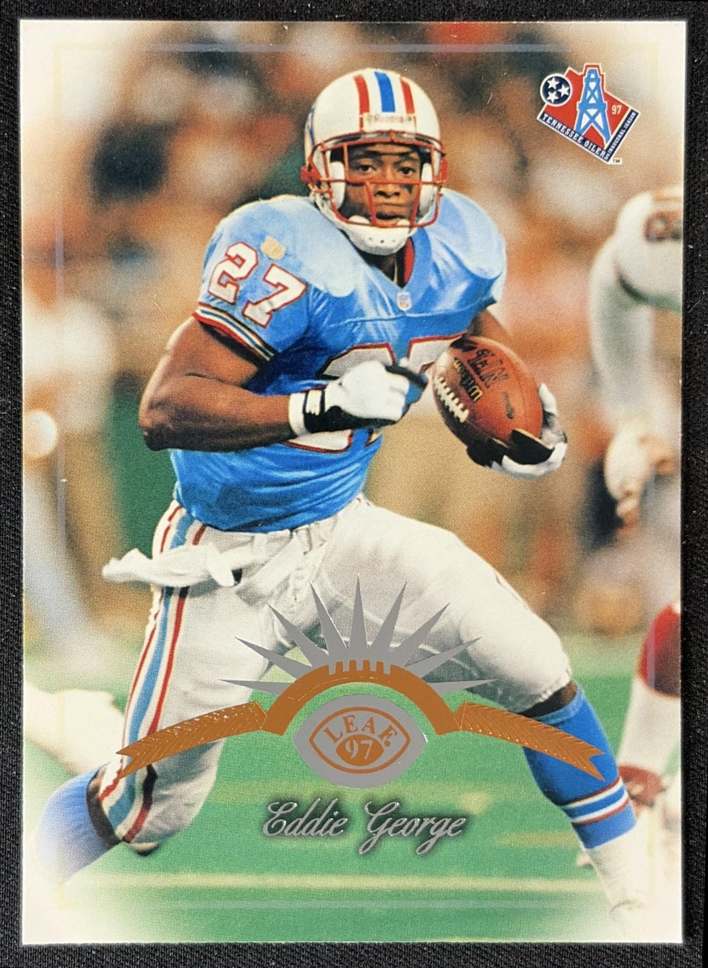 Eddie George 1997 Leaf Titans 222 front