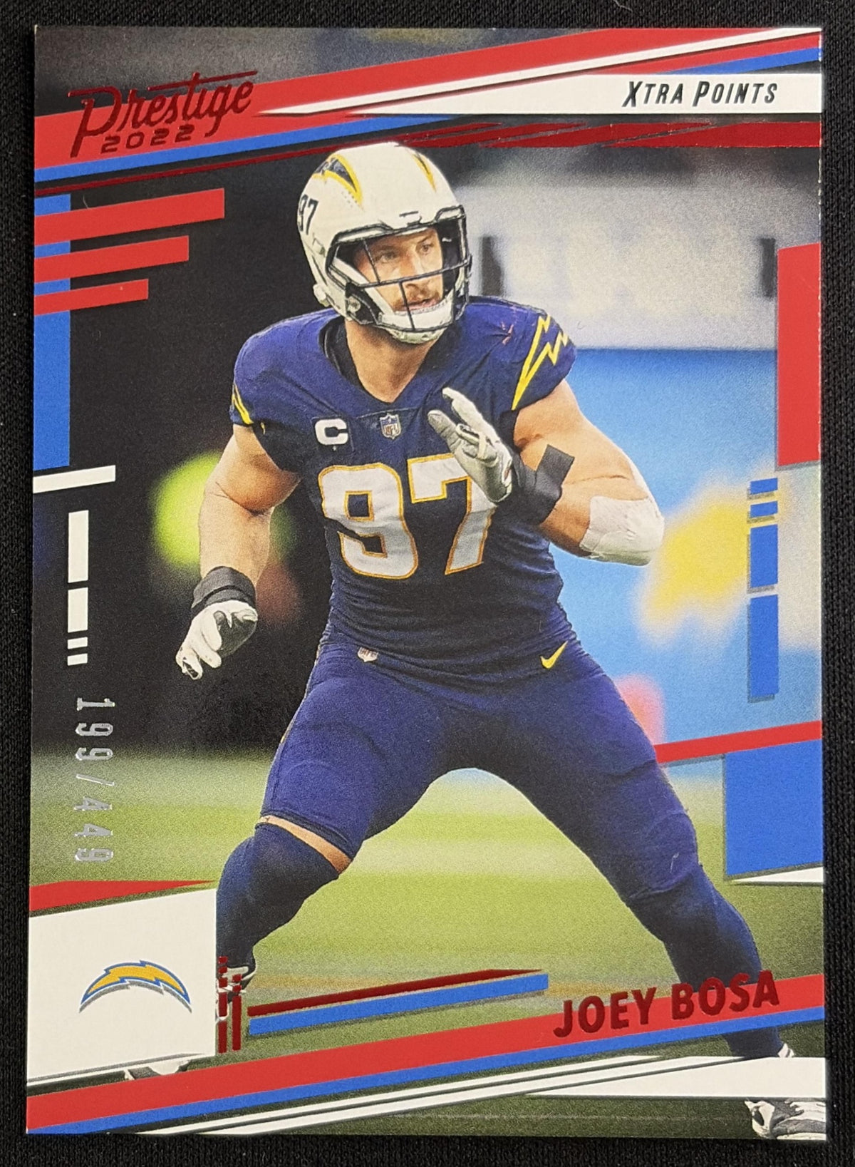 Joey Bosa 2022 Panini Prestige Xtra Points Red /449 Chargers Sports Trading Card
