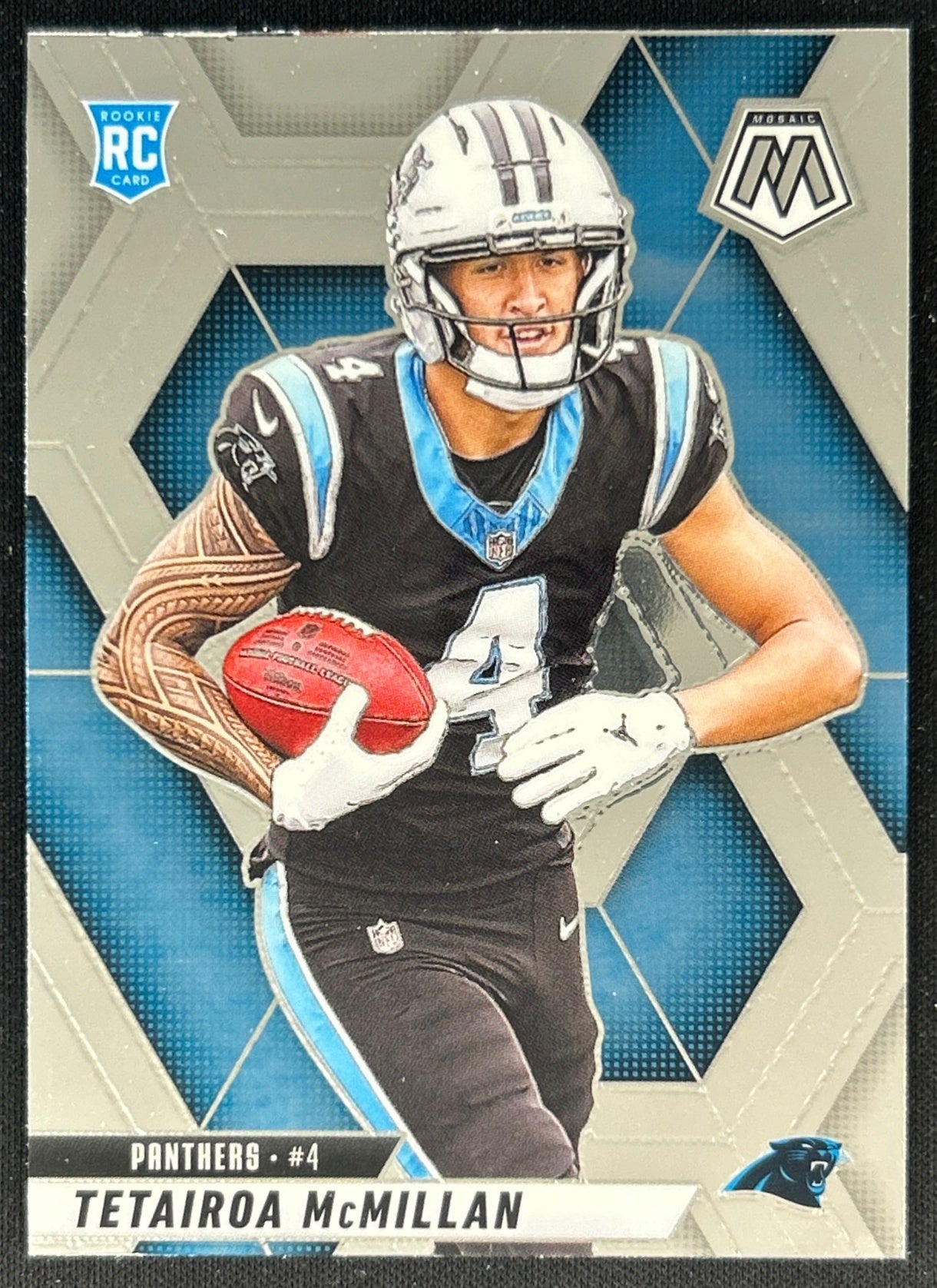 Tetairoa McMillan 2025 Mosaic Rookies Panthers Carolina Panthers Sports Trading Cards