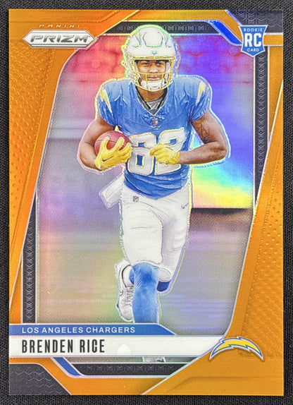 Brenden Rice 2024 Panini Prizm Orange /249 Chargers