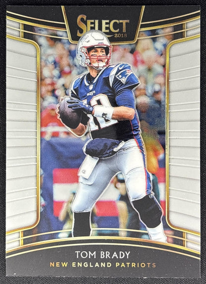 Tom Brady 2018 Panini Select Patriots Sports Trading Cards