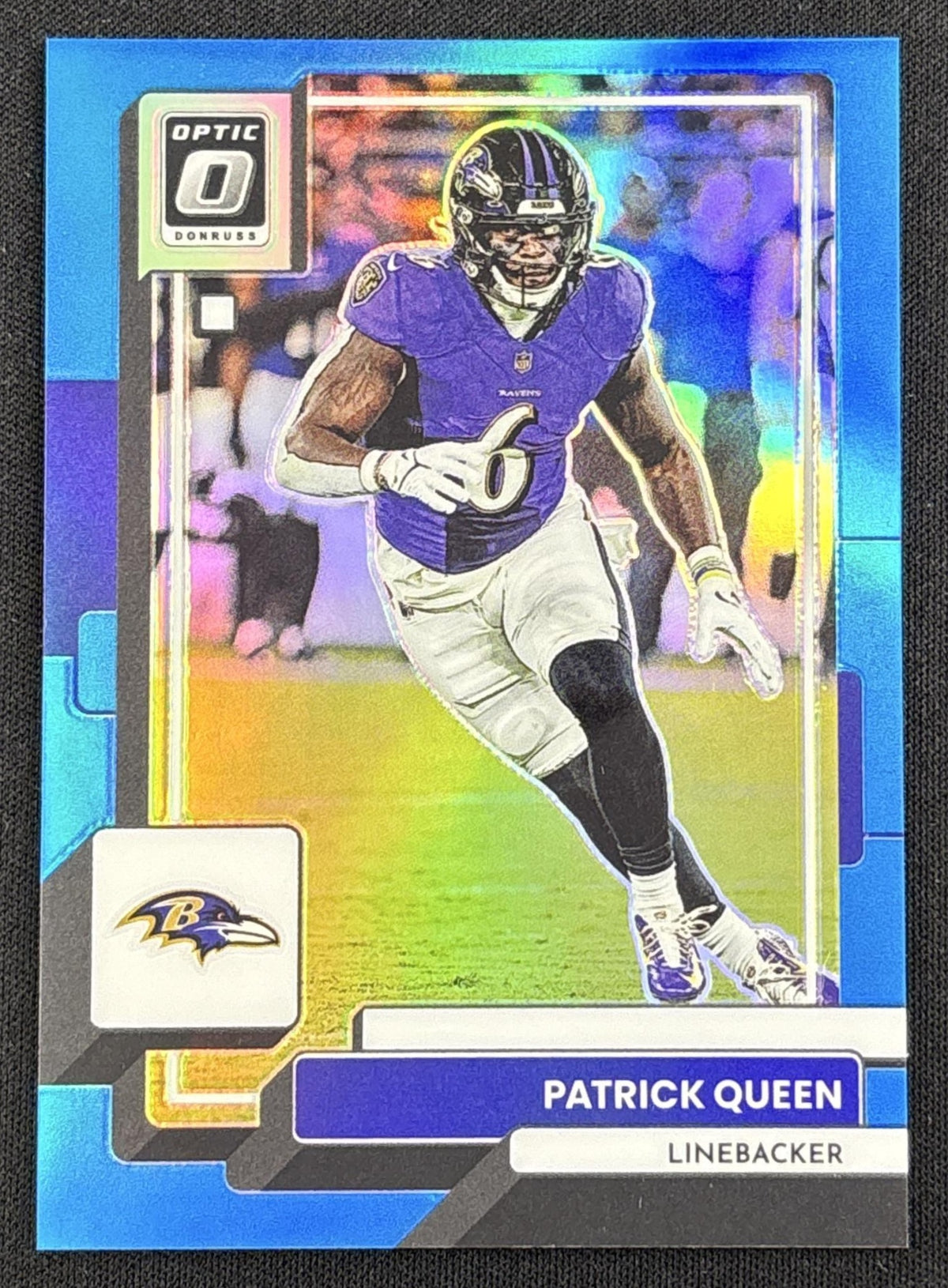 Patrick Queen 2022 Panini Donruss Optic Aqua /299 Ravens