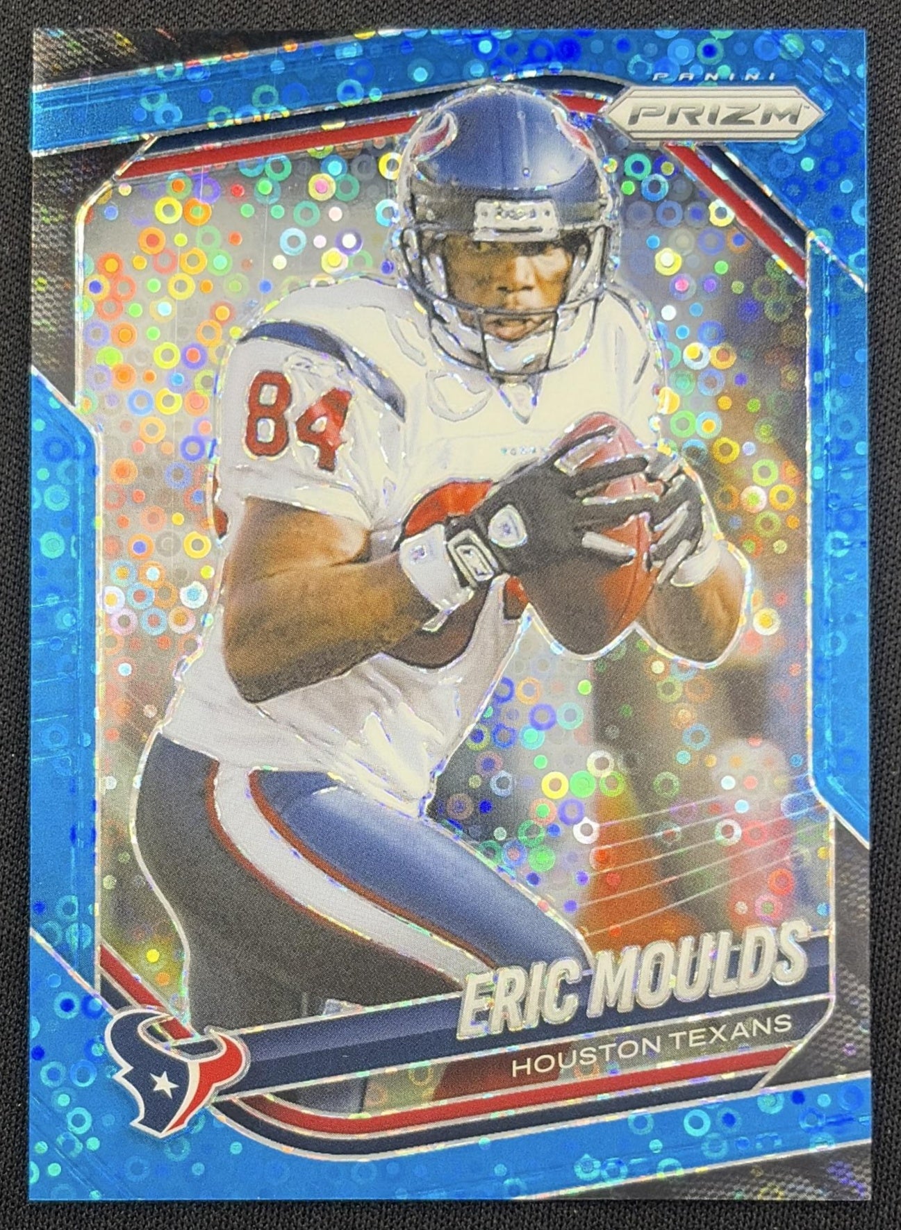Eric Moulds 2025 Panini Prizm No Huddle Blue /125 Texans Houston Texans