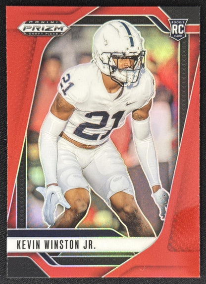 Kevin Winston Jr. 2025 Panini Prizm Draft Picks Red /399 Nittany Lions Sports Trading Card