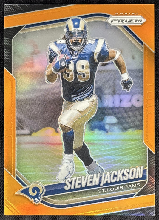 Steven Jackson 2025 Panini Prizm Orange /249 Rams Sports Trading Cards